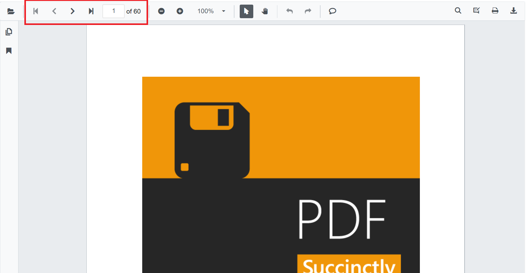 Blazor SfPdfViewer with Page Navigation