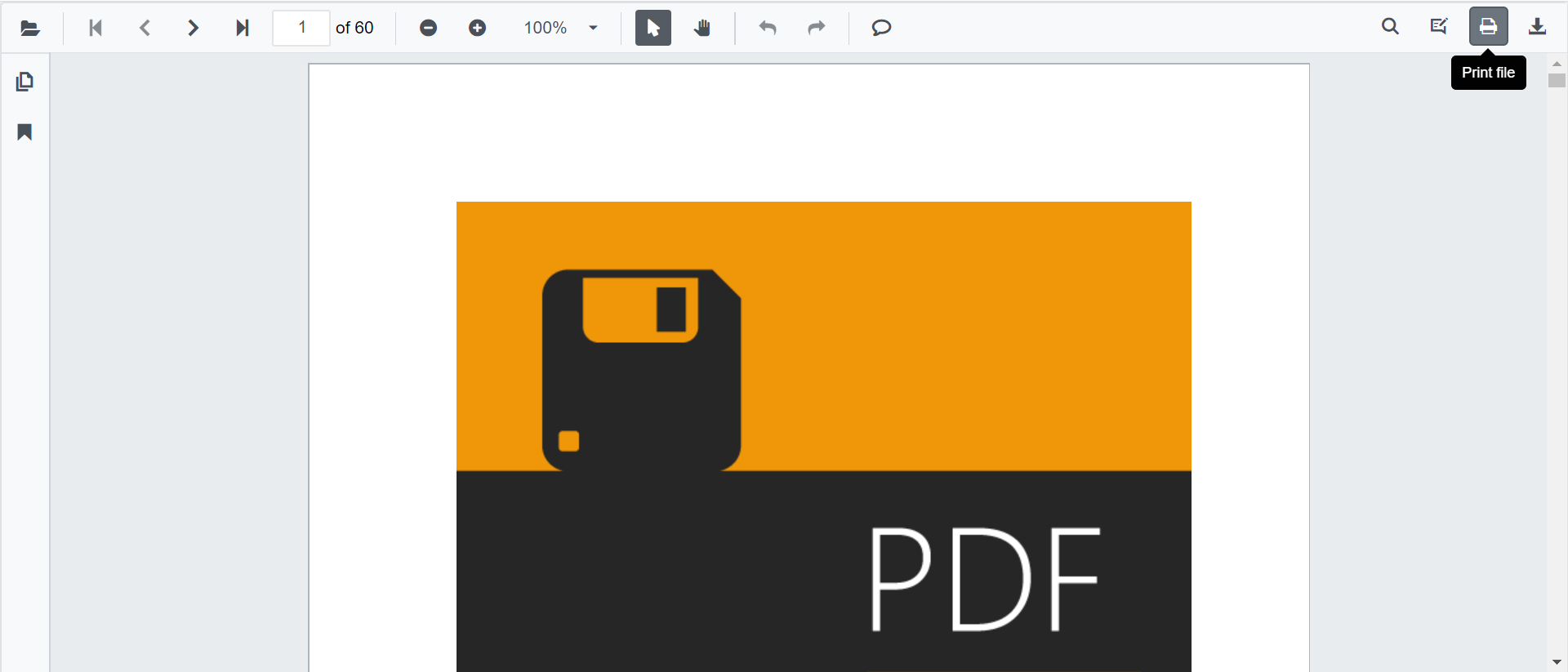 Printing in Blazor SfPdfViewer