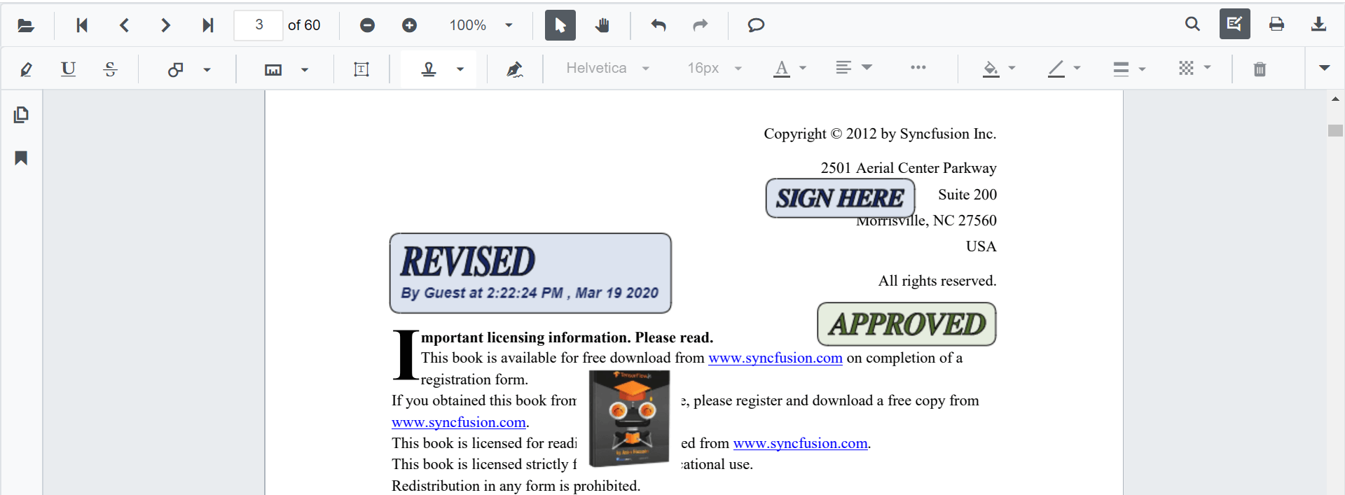 Stamp Annotation in Blazor SfPdfViewer