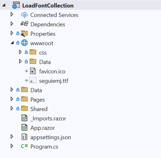 Font Collection in Blazor PDFViewer