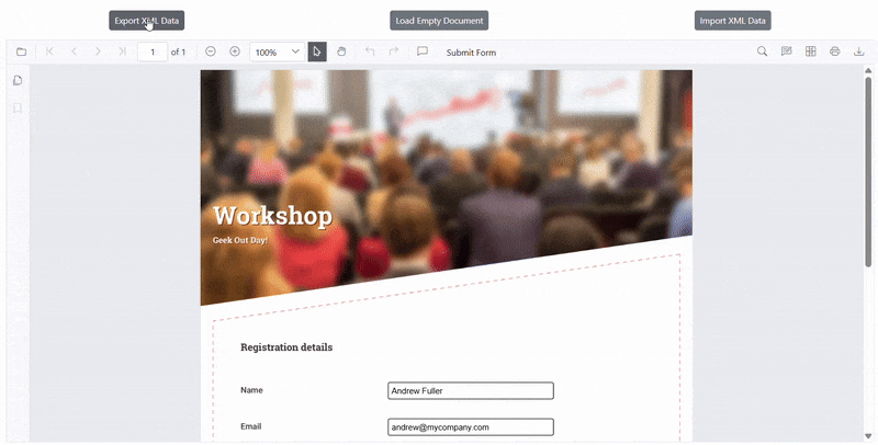 Export and Import XML Format