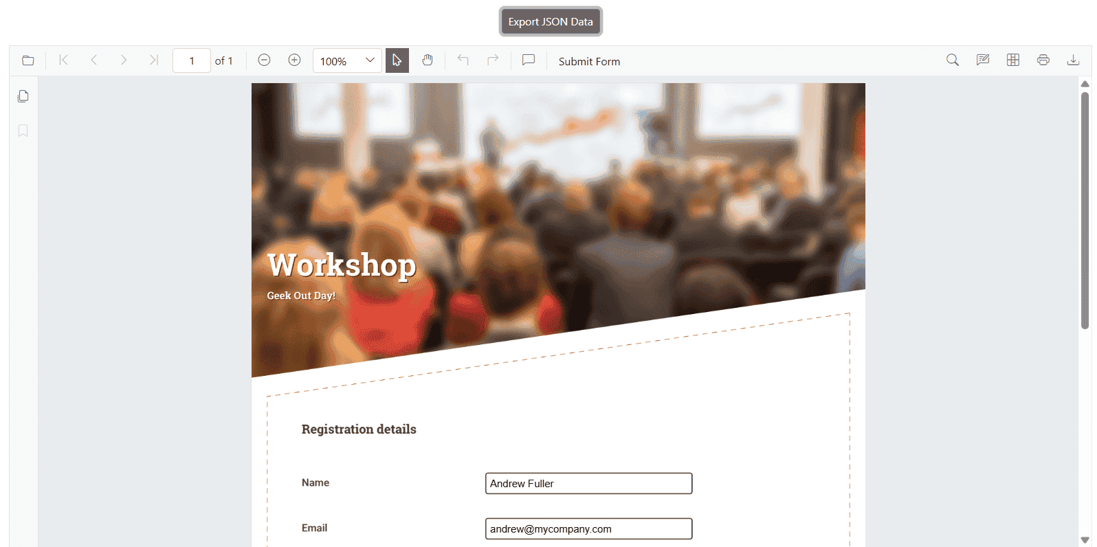 Export and Import JSON File
