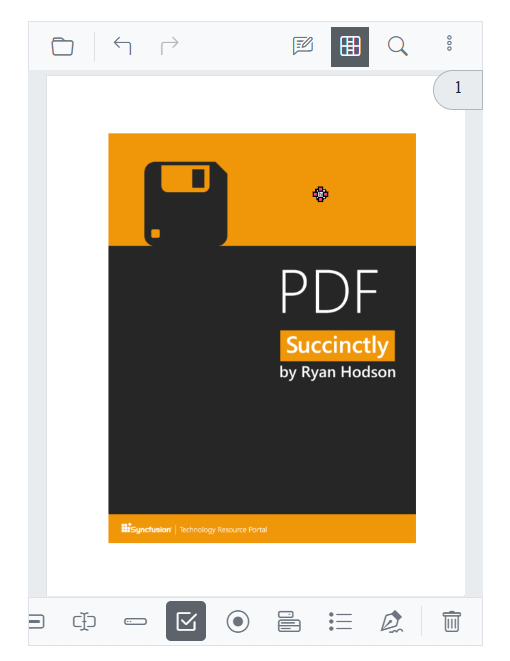 Check box added in Blazor SfPdfViewer
