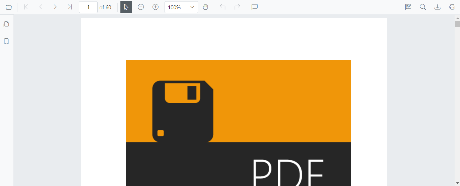Blazor PDFViewer with Custom Toolbar