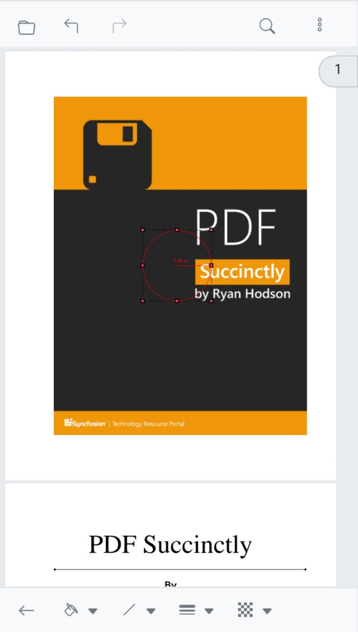 Draw a selected measurement annotation in Blazor SfPdfViewer