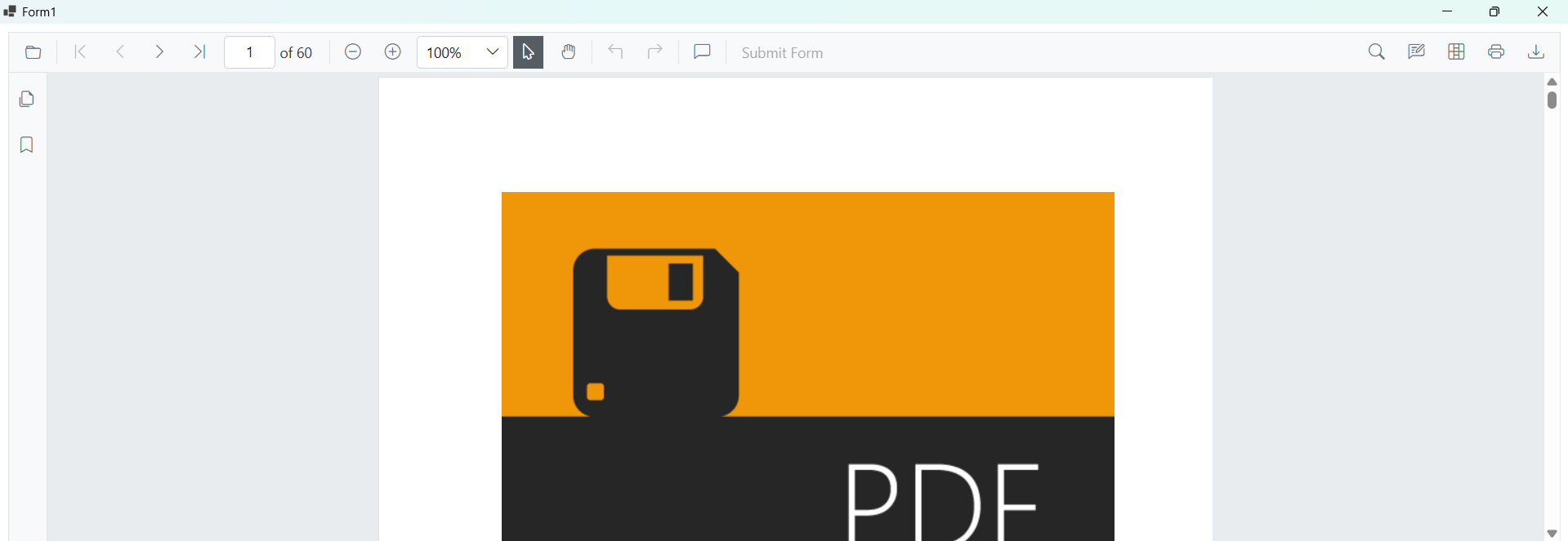 WinForms Blazor HybridApp SfPdfViewer rendering in browser