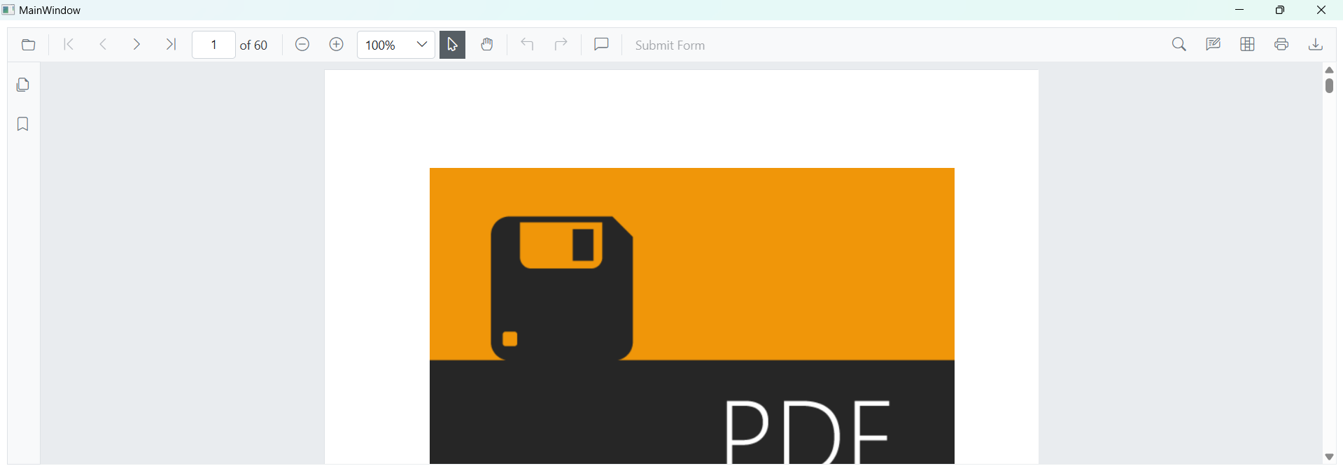 WPF Blazor HybridApp SfPdfViewer rendering in browser