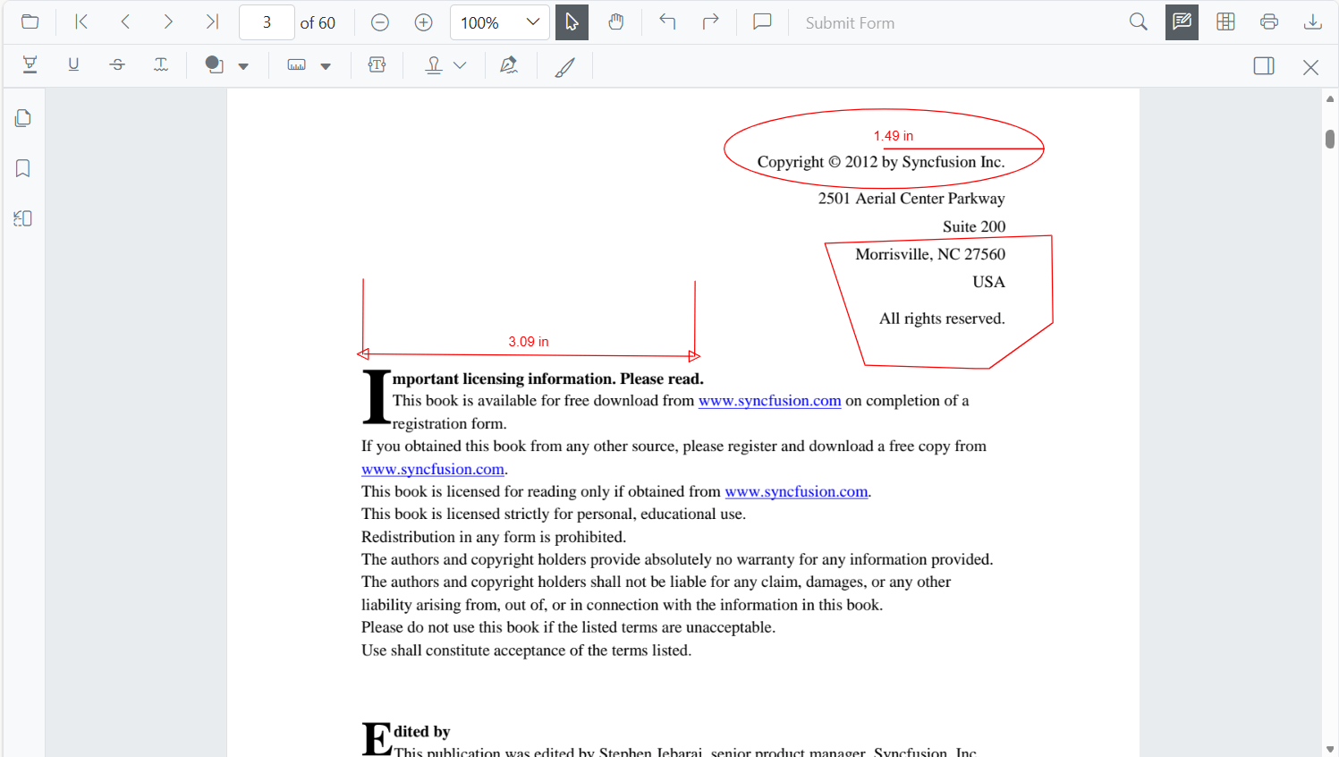 Calibrate Annotation in Blazor SfPdfViewer