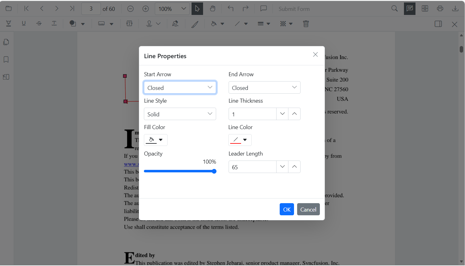 Editing Calibrate Property in Blazor SfPdfViewer