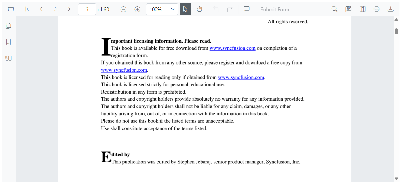 Hyperlink navigation in Blazor PDF Viewer