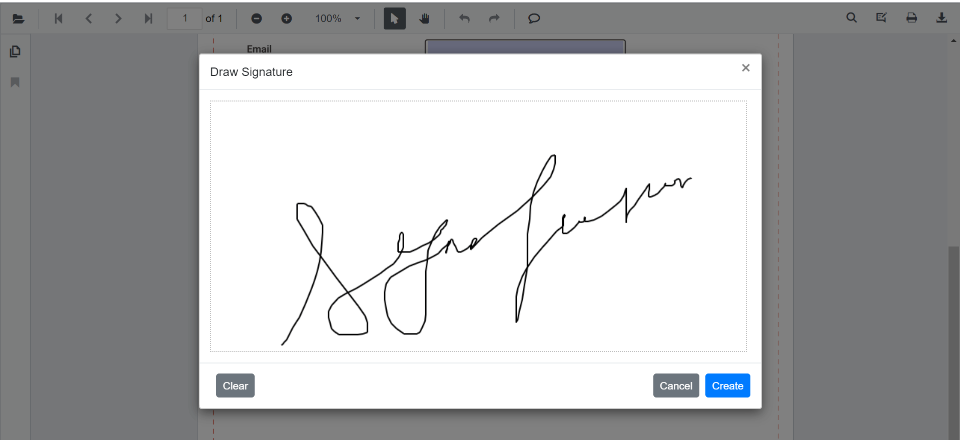 Displaying Signature Panel in Blazor SfPdfViewer