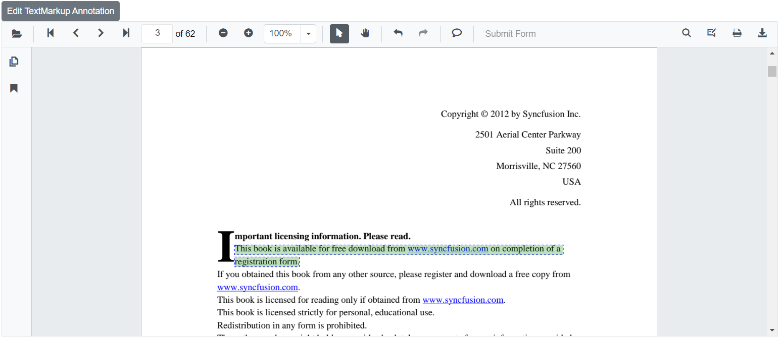 Programmatically Edit Textmarkup annotation in Blazor SfPdfViewer