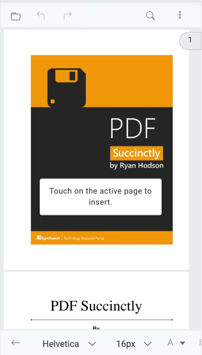Open Free Text Annotation in Blazor SfPdfViewer