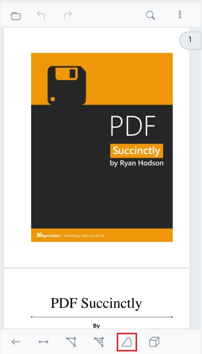 Open the measure annotations menu in Blazor SfPdfViewer
