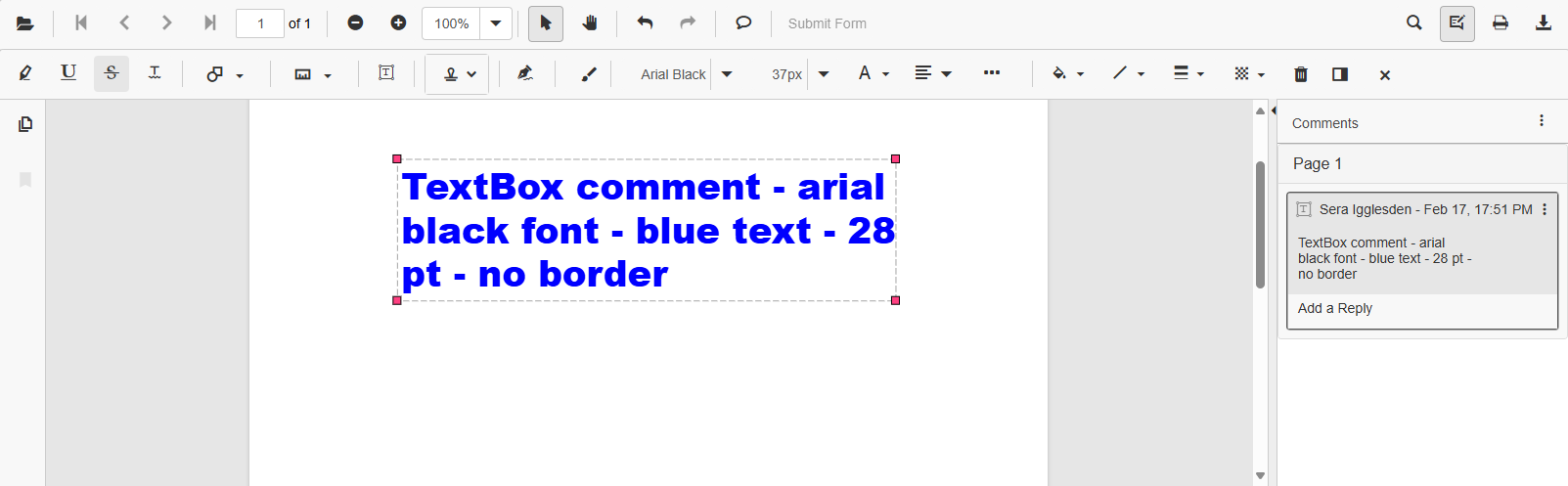 Custom Font Support for FreeText annotation in Blazor SfPdfViewer
