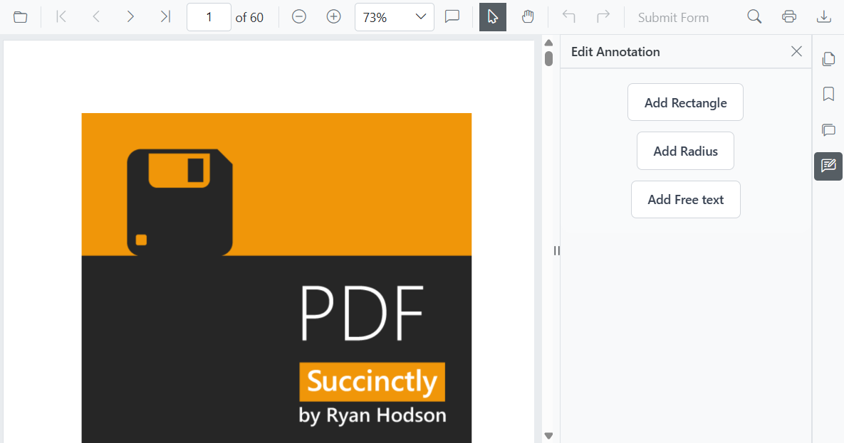 Custom template in the modern navigation panel