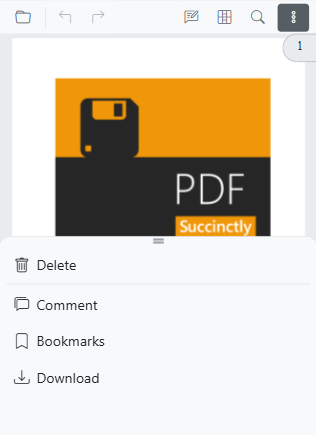 Modern navigation panel in mobile view