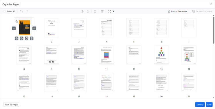 Extract Document button