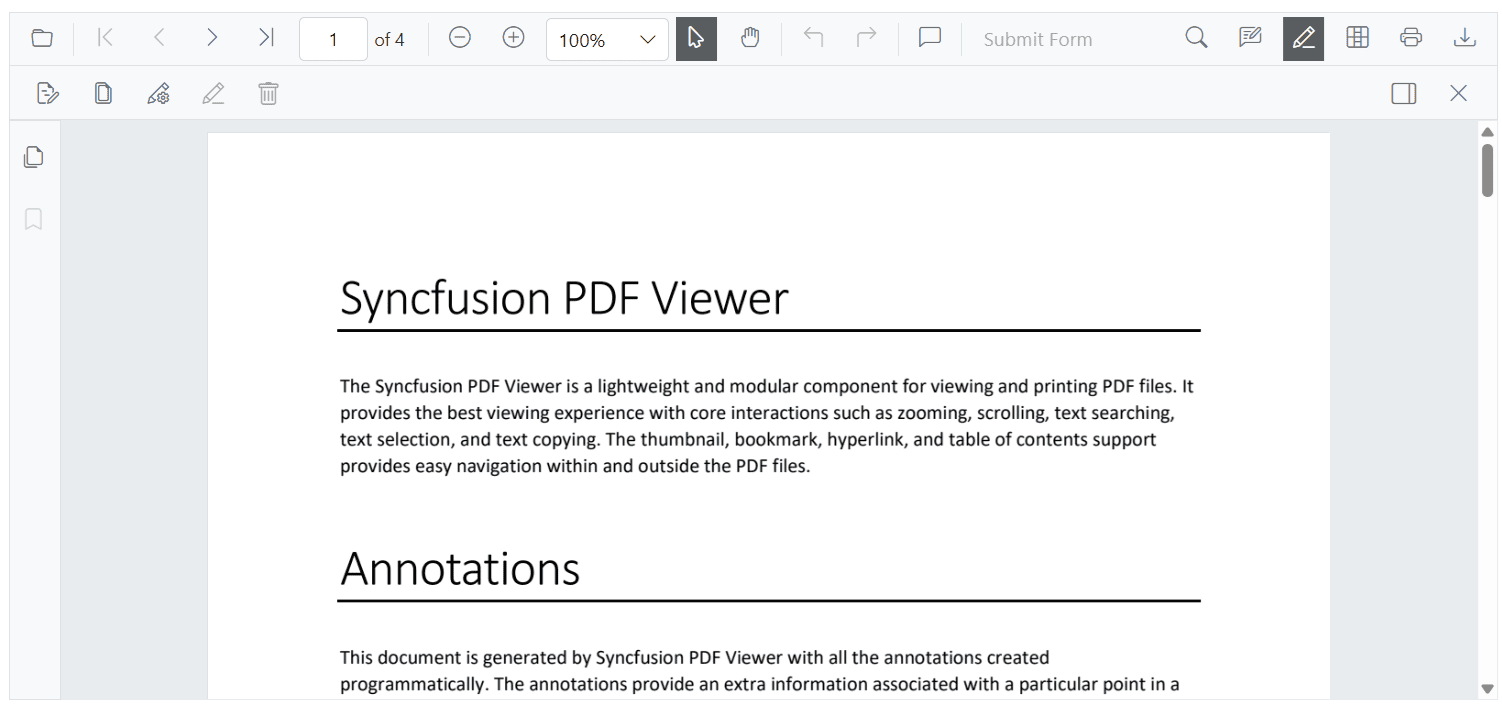 Enable redaction toolbar for desktop