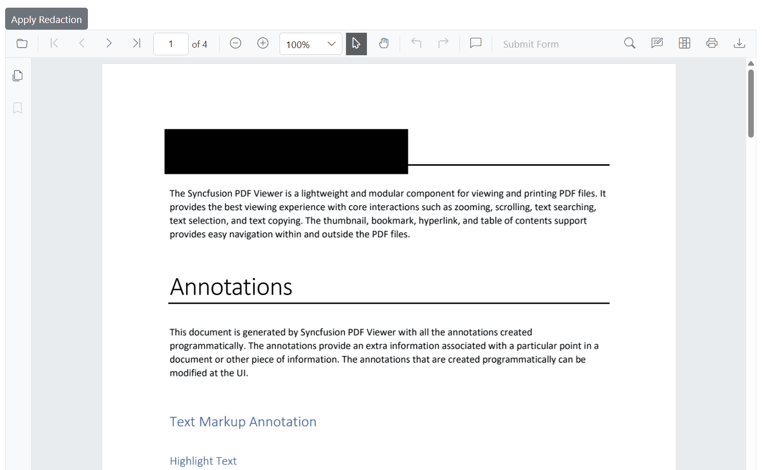Programmatically Redact