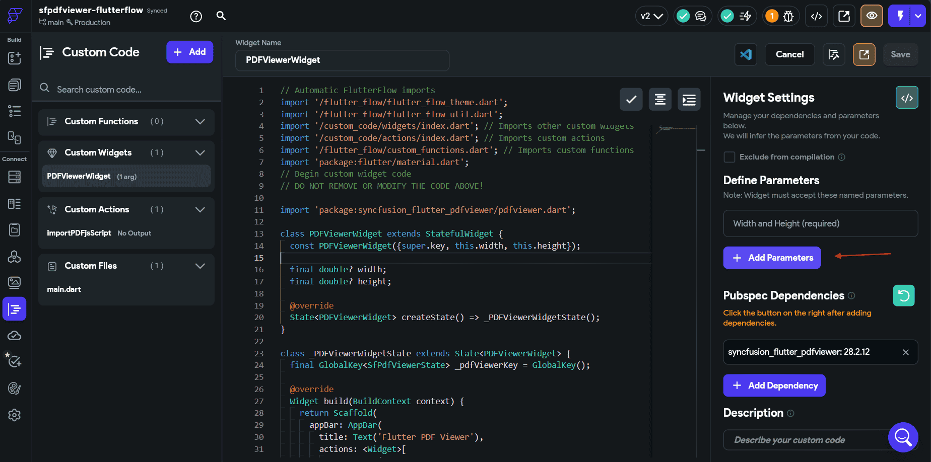 Add Parameter