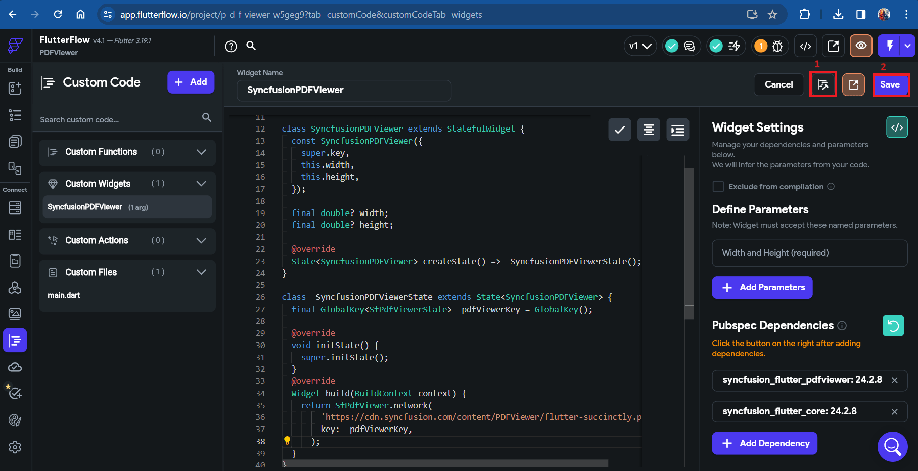 Compile code