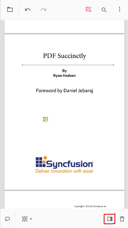 Open the comment panel