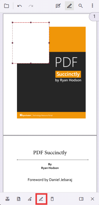 Apply Redaction Button