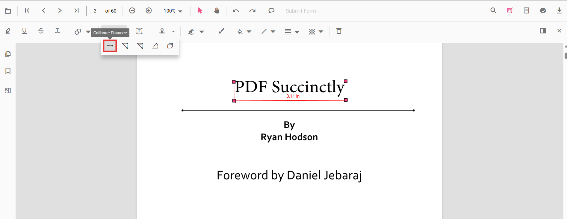 Distance annotations overview