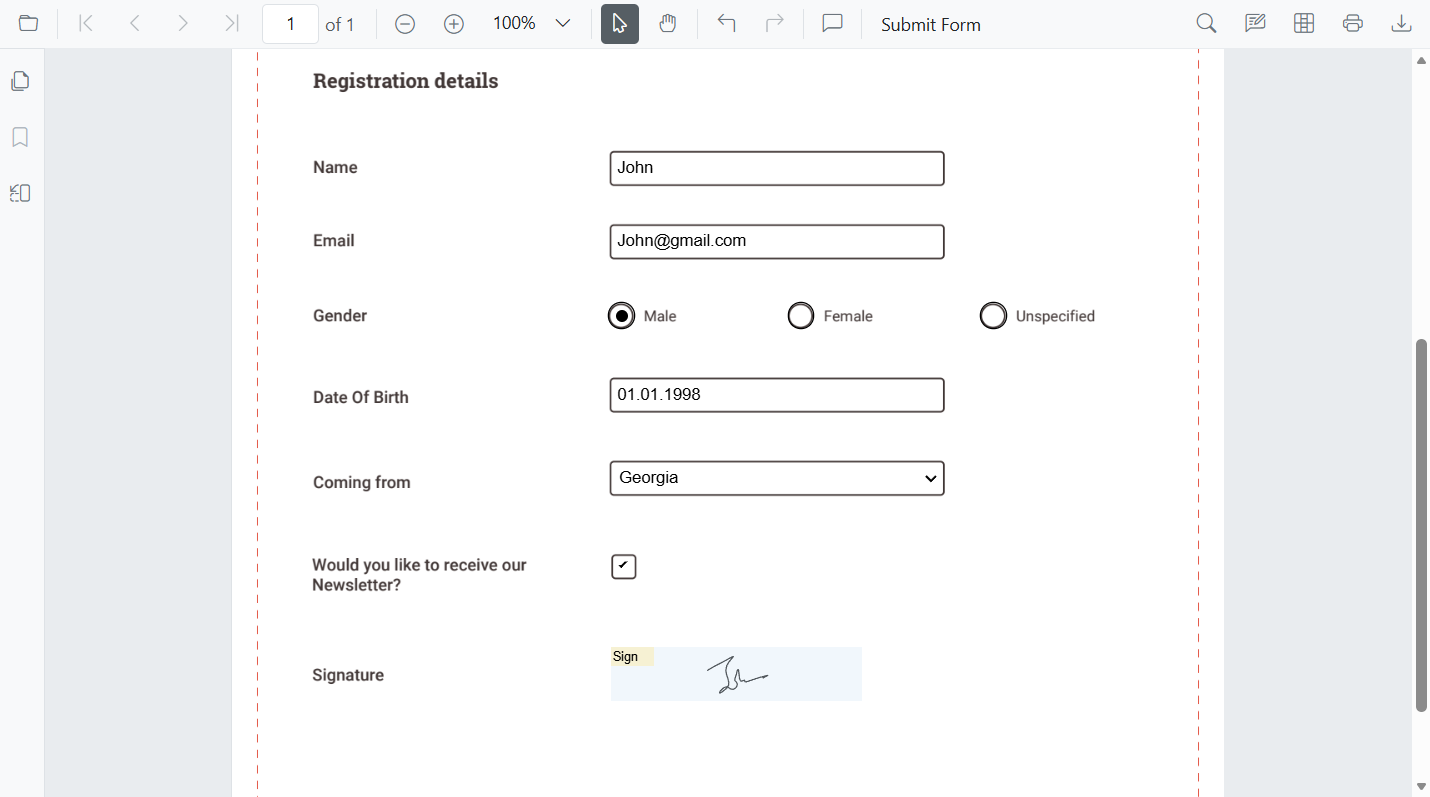 Form Filling