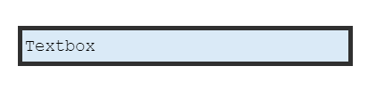 Textbox Field Settings