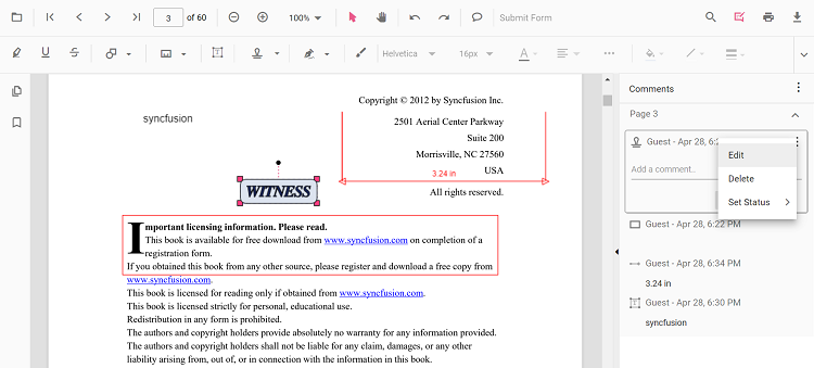 Edit comments and replies