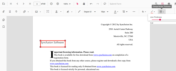 Change border thickness