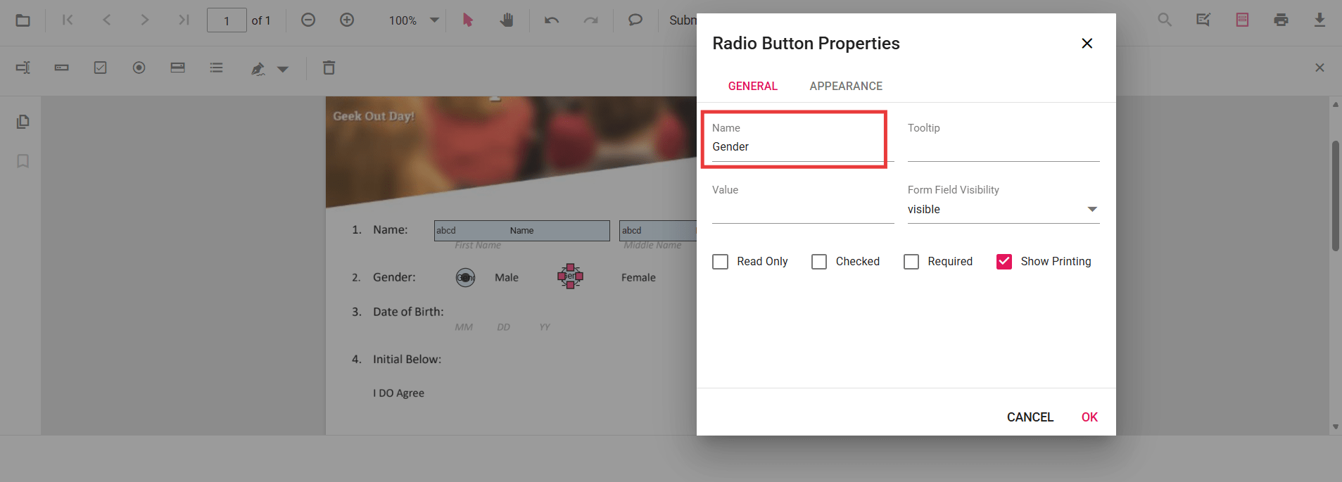 Grouping radio buttons with the same name