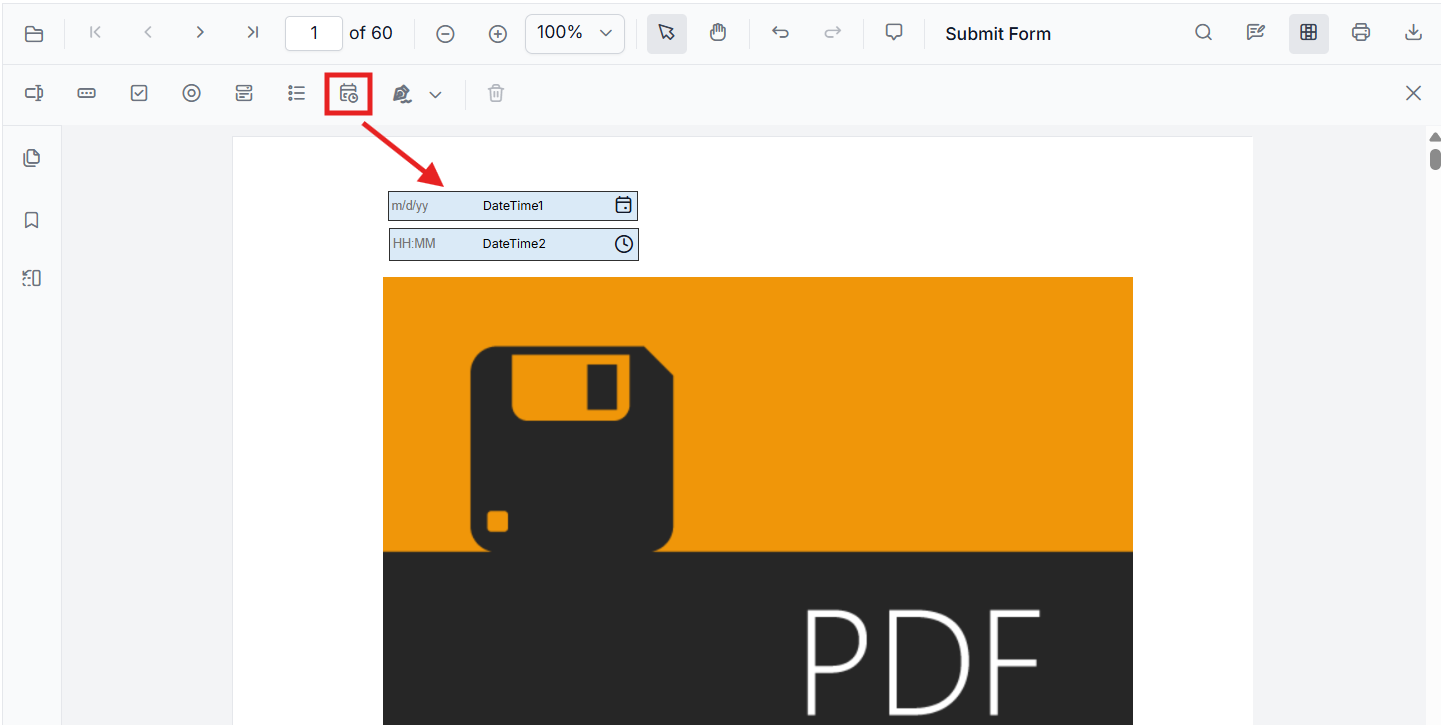 DateTime Picker tool and date and time fields in Form Designer