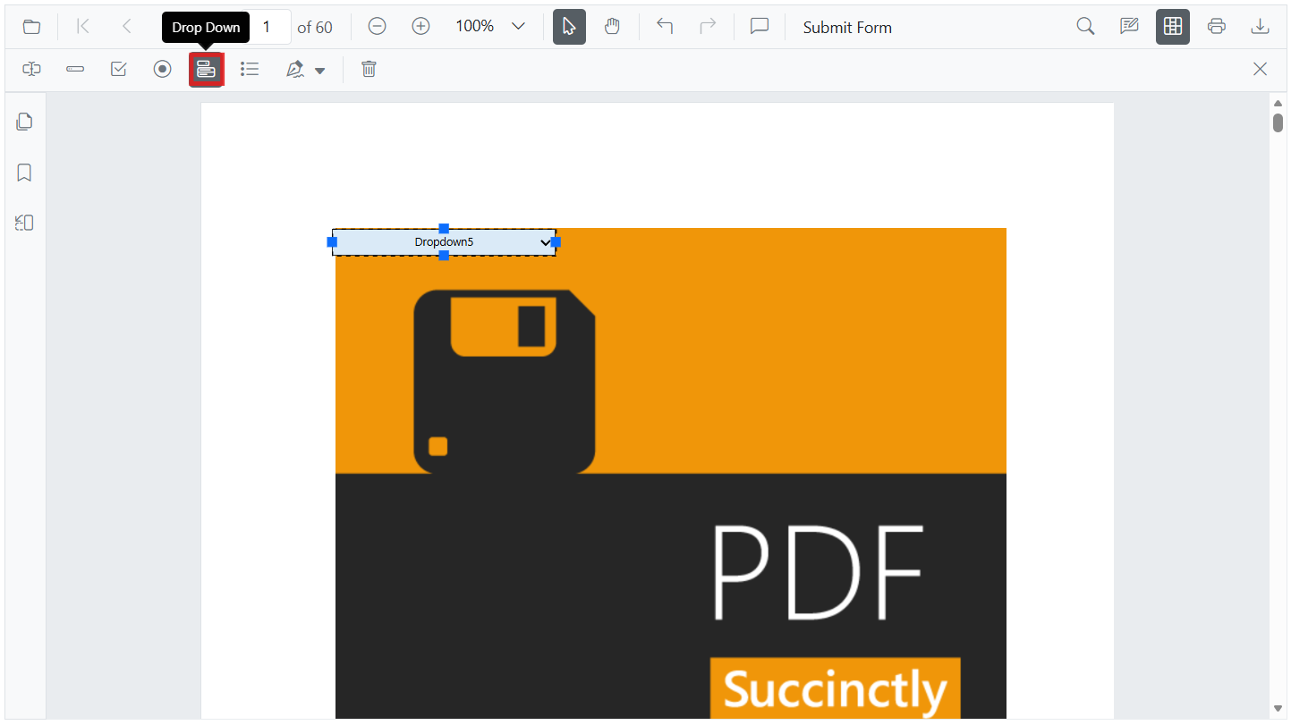DropDown added from UI