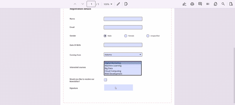 Digital signature Demo