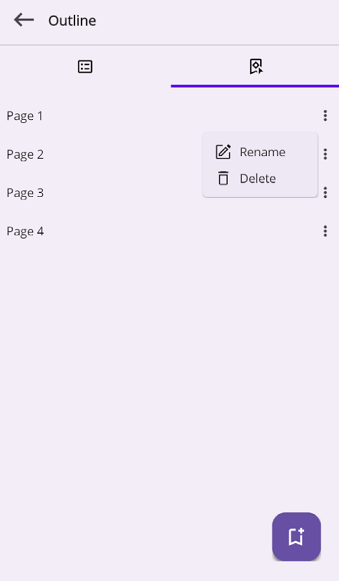 Custom bookmark context menu