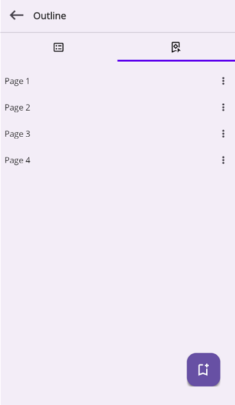 Custom bookmark floating button