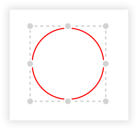 Selector color of a locked annotation.
