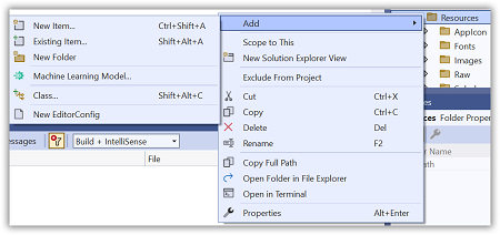 Add new item in the .NET MAUI PDF Viewer application.