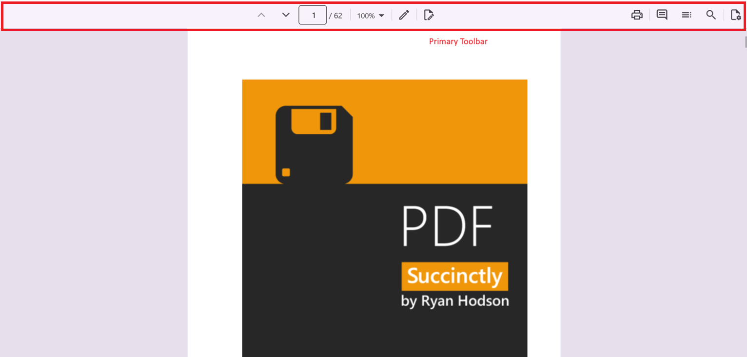 Desktop Primary Toolbar
