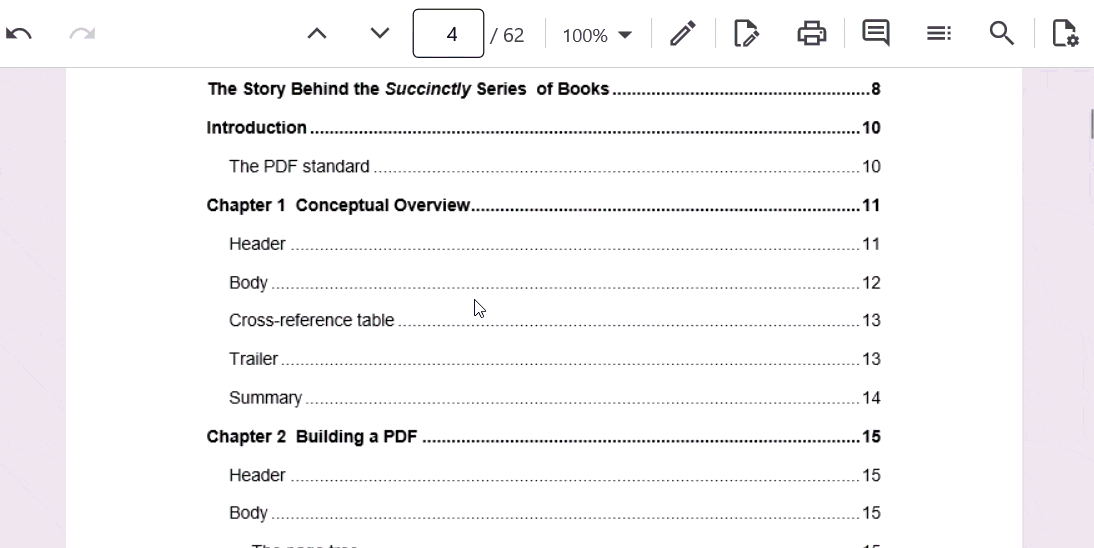 TOC Navigation