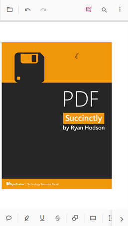 Signature placed on the page