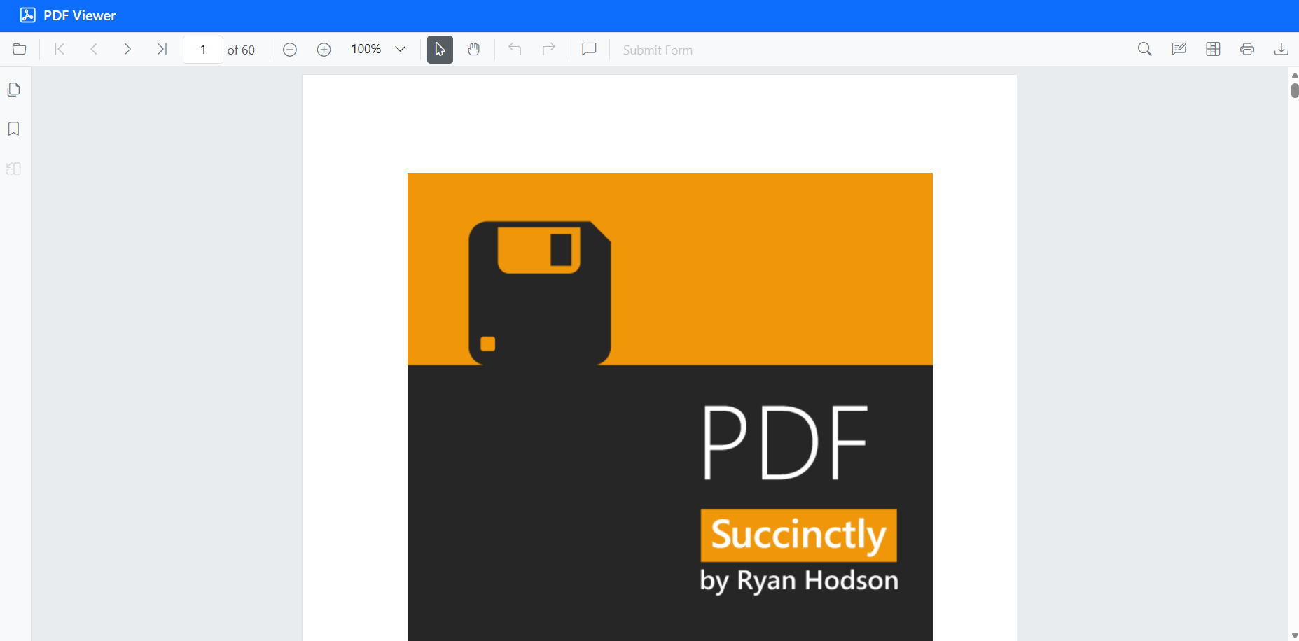 PDF Viewer generated by UI builder tool