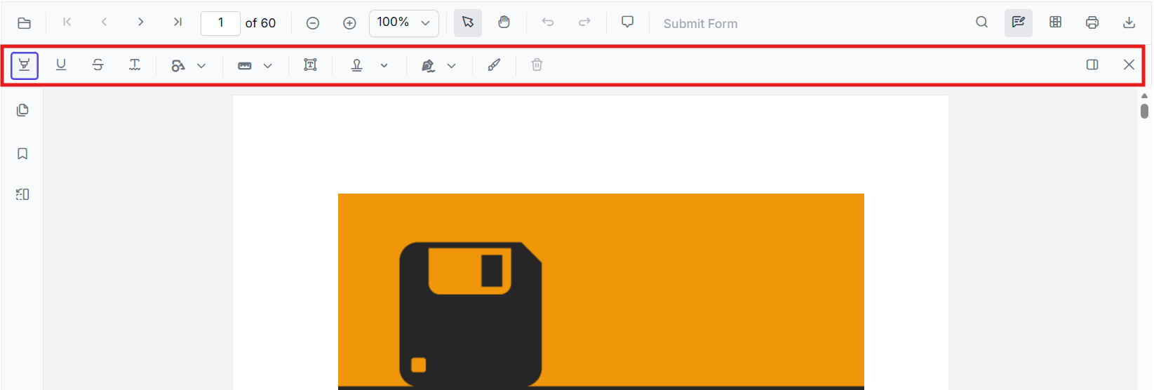 annotation desktop toolbar