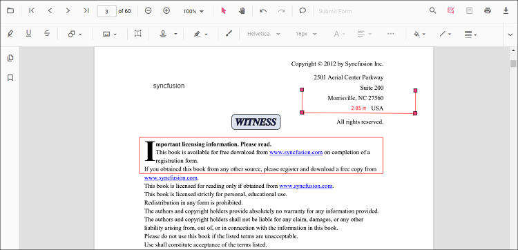 Comments panel overview