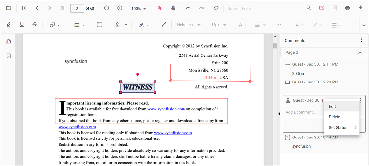Edit comments and replies