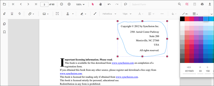 Change ink stroke color