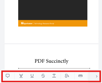 mobile annotation toolbar